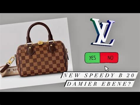 NEW LV SPEEDY B 20 in Damier Ebene! Will You Buy It